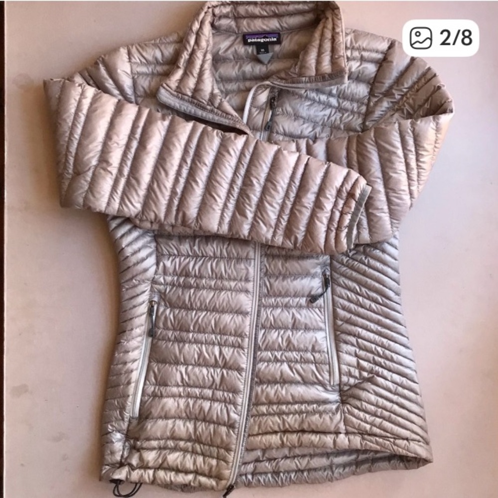 Patagonia Jacket S-XS Ultra Light Down Puffer Silver Gray - Picture 2 of 8